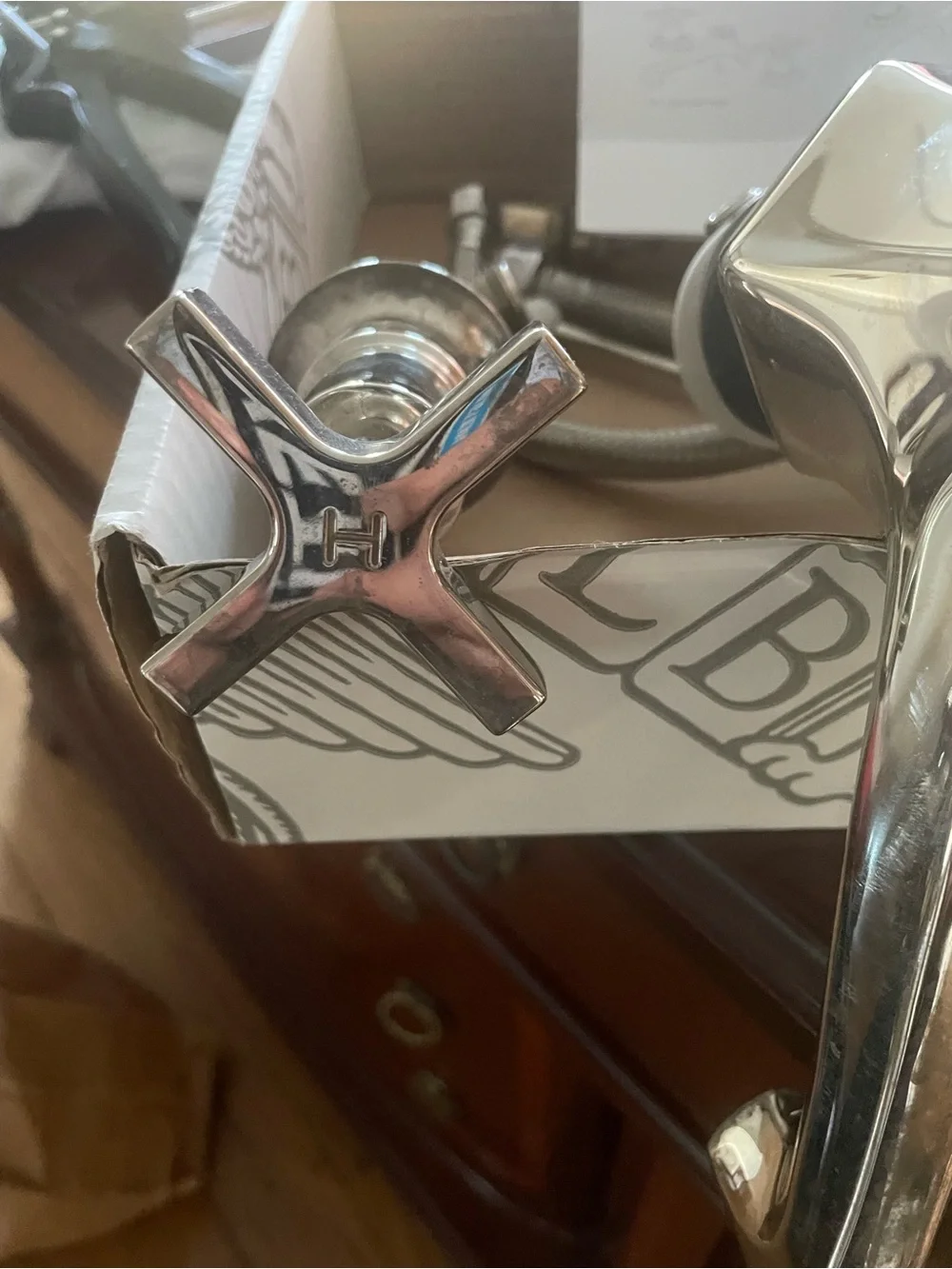Mackintosh 3-Hole Basin Mixer in Silver Nickel